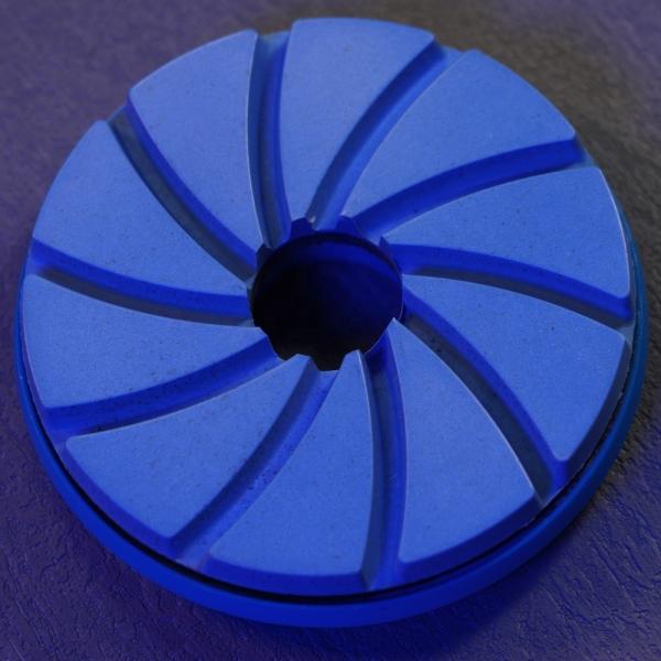 Customized 125mm Snail Lock Resin Polishing Pad for Granite Grinding Disc