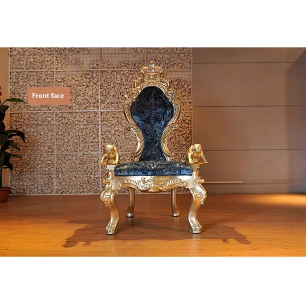 SGS Blue Event Banquet Children Kids King And Queen Chairs For Wedding Party Hotel