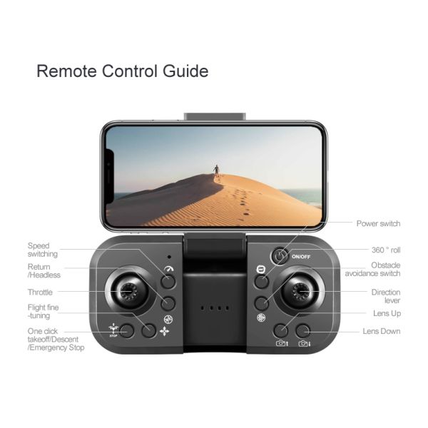 Beginners in Drones Category M1s Drone 4k HD Camera Obstacle Avoidance and Brushless Motor Maximum Flight Time 10-20min