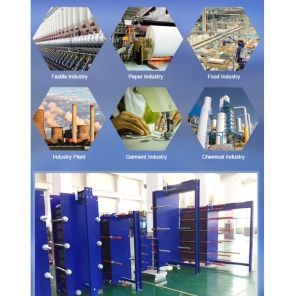 Copper / Stainless Steel Gasketed Plate And Frame Heat Exchanger for Mineral Oil