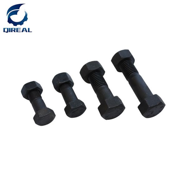 Excavator Bucket Bolt Nut M12 M14 M16 M22 Grade 8.8 12.9 Flange Grader Blade Fasteners