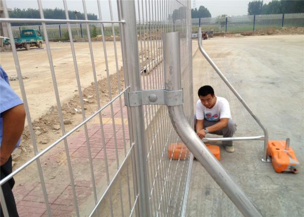 Professional Temp Fence Panels Free Standing Metal Fence 3.8mm Diameter
