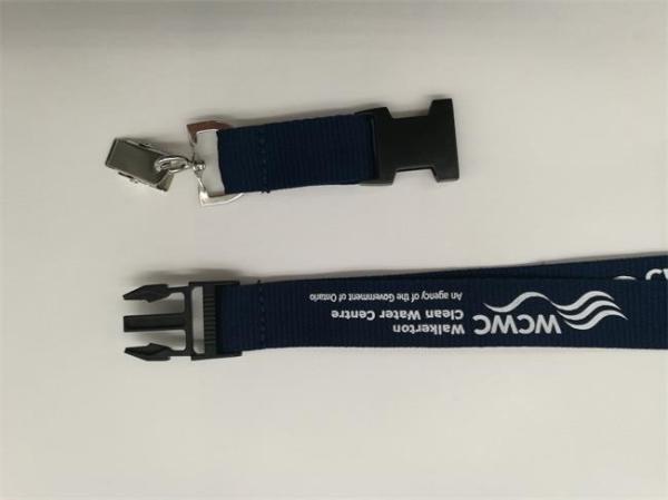 Black Color Promotional Dye Sublimation Lanyards With Fashion Logo , 2.0*90cm