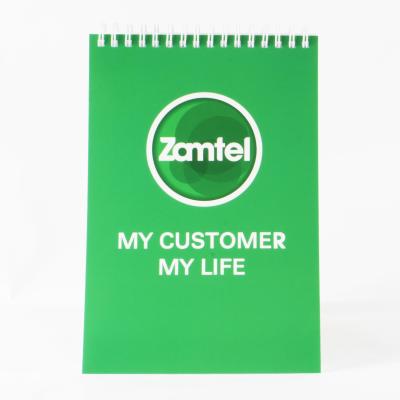 Bloc-notes fait sur commande brillant de carnet Softcover en spirale imprimant en ligne pour la promotion