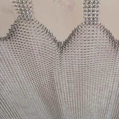 Fireplace Screens Metal Ring Mesh With Antique Colored Finished