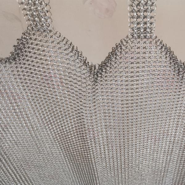 Fireplace Screens Metal Ring Mesh With Antique Colored Finished