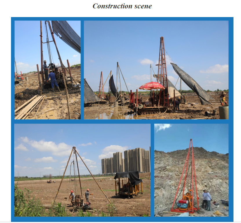 Гражданская 150 м портативная водяная буровая машина Crawler Diesel Xy-1a