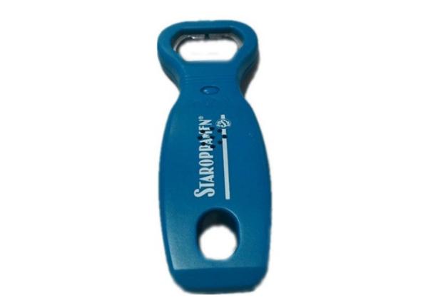 Flat Bar Beer Bottle Opener 50g Music Plastic Metal Sensor Switch Customized 22*35mm