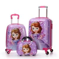 Bagage de dessin animé pour enfants polyester léger avec fermeture à glissière