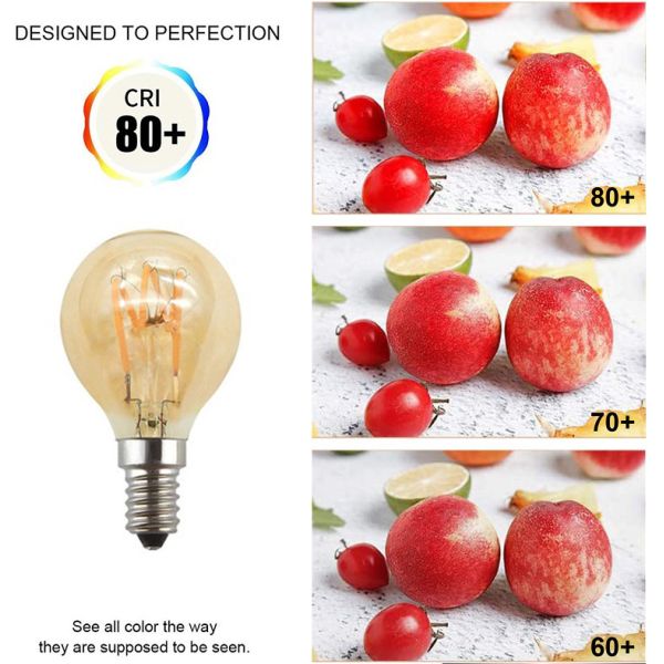 Теплый год сбора винограда шарика E27 2700K 220V нити СИД G45 античный