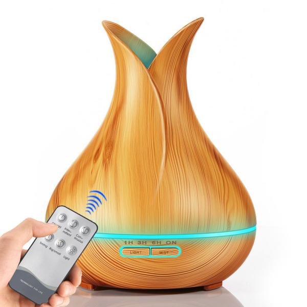 Essential Oil Diffuser 400 ml for longer Mist - Cool Mist Aromatherapy with 7 changing Colored LED Lights GK-YX-088