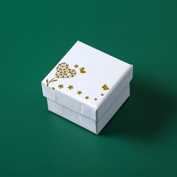 Ring Earrings Gift Boxes Jewellery Display Box With Hot Stamping Cute Design