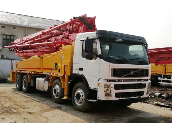 Poder diesel caminhão usado de Volvo do crescimento do caminhão 42m Putzmeister da bomba concreta
