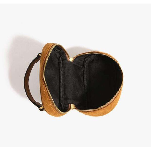 Ladies Genuine Leather Cosmetic Cases Luxury Custom Design Toiletry Beauty Bags