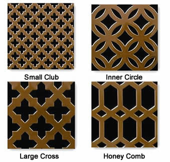 Gold Decorative Brass Perforated Metal Sheet With Holes Anti - Corrosion