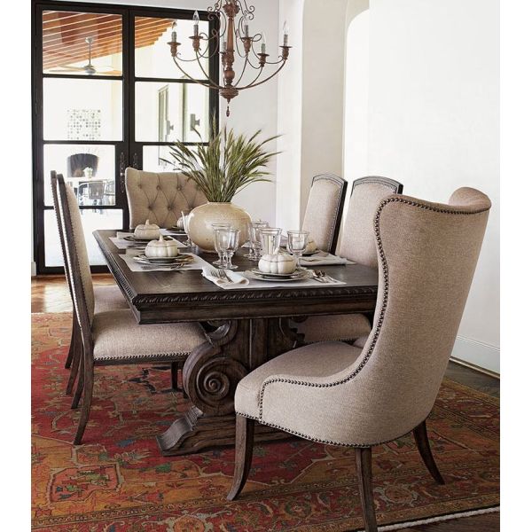 Table de terrasse en aluminium coulé imperméable à l'eau Table de salle à manger en aluminium pliable