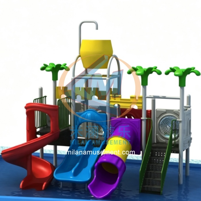 CE Certified Castle Theme Kids Playground – Multi Water Slide Combo Design for Water Park & Private Settings