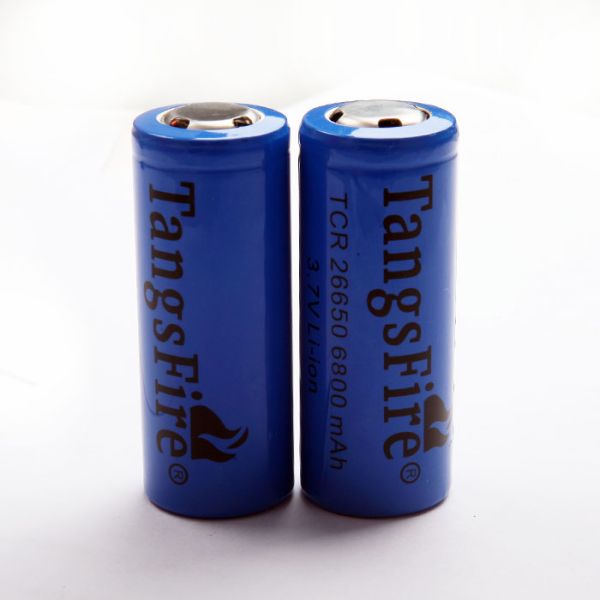 Tangsfire TCR 26650 battery 6800mah 3.7V/26650 6800mAh 3.7V rechargeable Li-ion battery