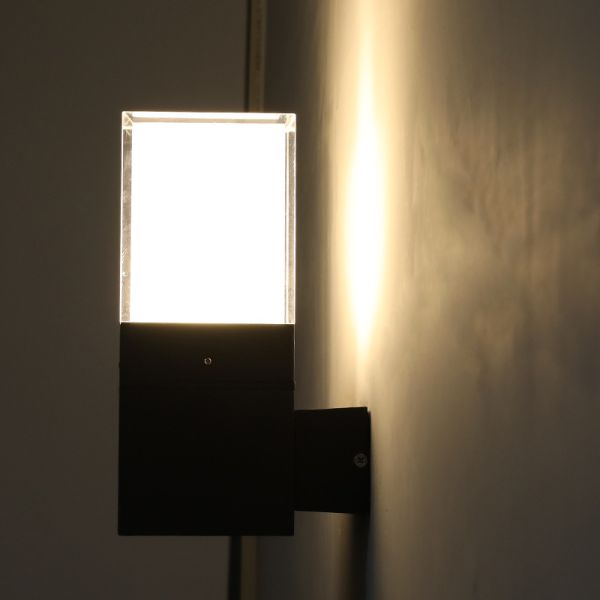 Square Outdoor Wall Light Villa Exterior Wall Courtyard Single Head decoration Light Balcony Modern Wall lamp