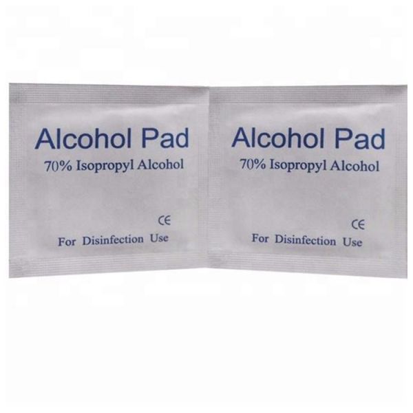 Nonwoven простое белое приготовление уроков алкоголя этанола 75% прокладывает устранимую медицинскую таможню