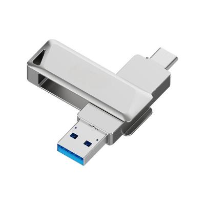 64GB 128GB Type C OTG Custom USB Stick Key Disk Memory Pendrive Tarnish / Silver for Computer Tablet Audio Car Smartphone