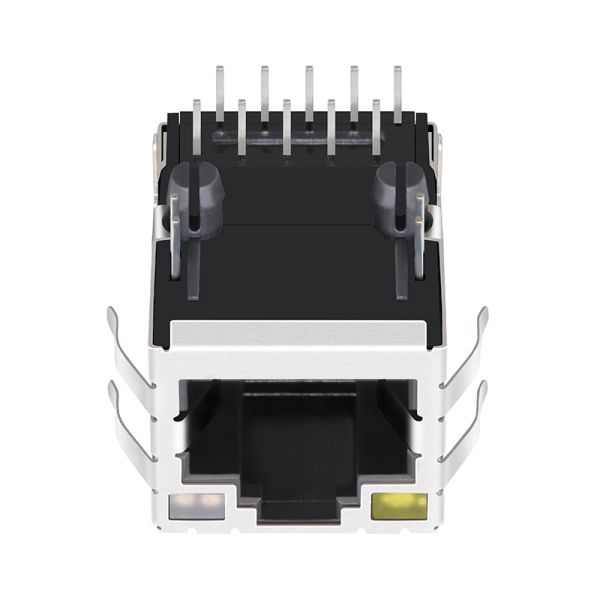 RT7-174ABB1A Magnetic RJ45 1X1 Tab Up 10/100 BaseT Ethernet PCB 8pin With LED