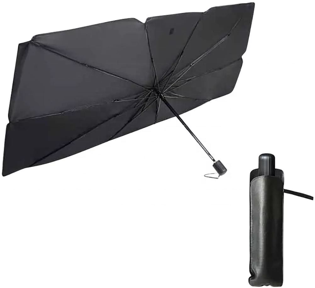 Steel Frame Customized Logo Car Windshield Sunshade Umbrella UV Protect Foldable