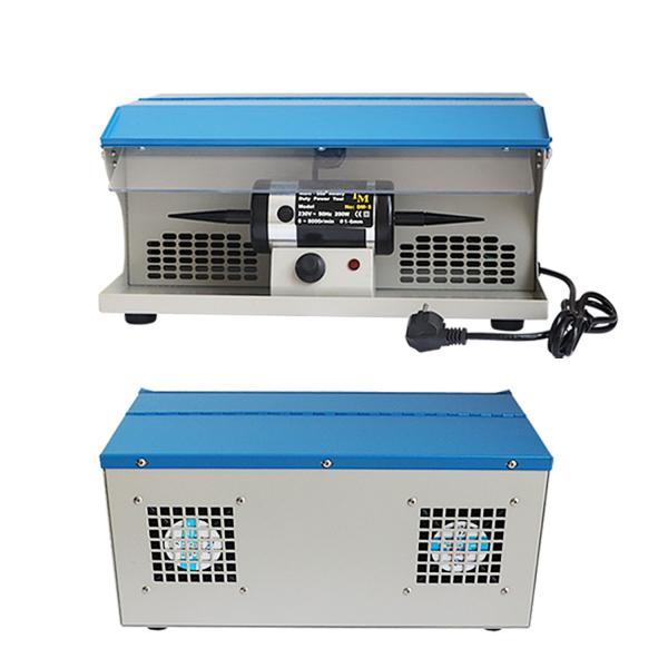 Double Head Jewelry Grinding Machine Polishing Motor With Dust Collector