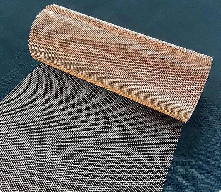 0.3x0.4mm Открытие расширенные металлические сетки панели Красный медный провод для батарей