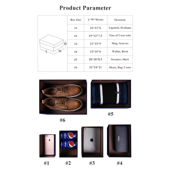 ISO9001 6 Pieces Marble Grain Rigid Paper Gift Box For Cell Phone