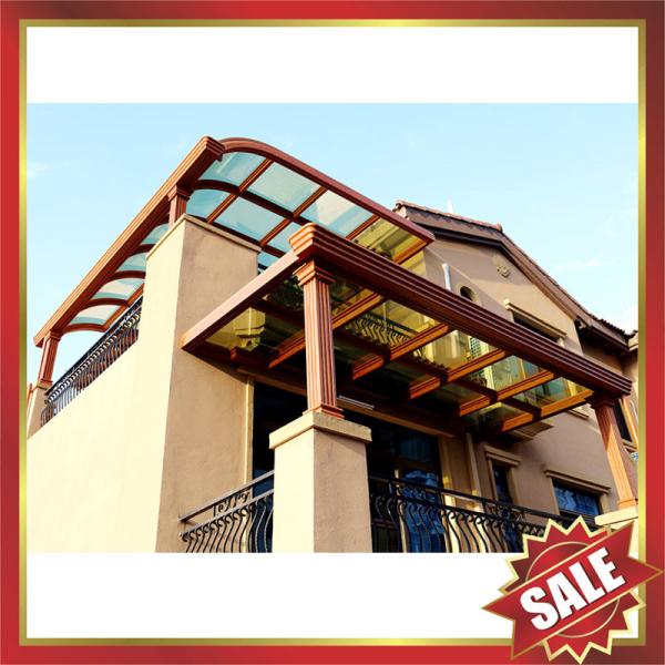 gazebo patio porch balcony aluminum polycarbonate canopy awning rain sun shed shelter-super durable waterproofing cover!