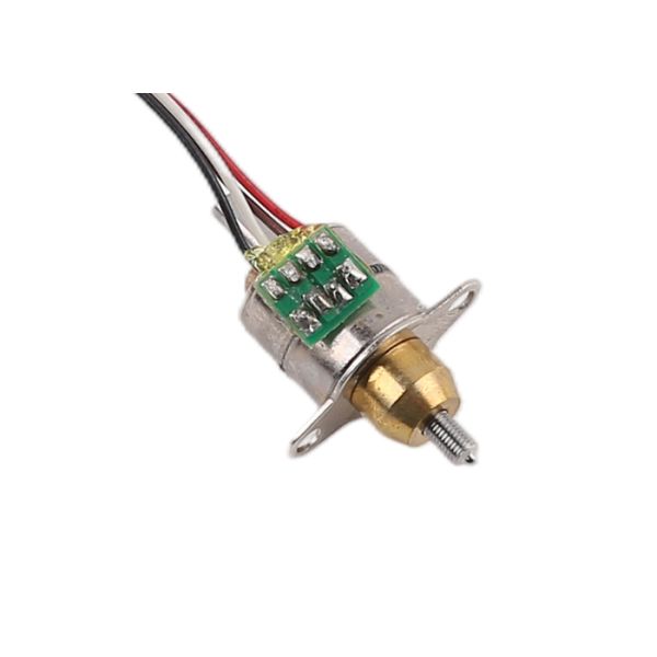 Mini 10mm diameter linear stepper motor 2-phase 4-wire fixed axis micro linear motor