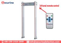Portas de segurança do detector de metais do ponto de verificação da prova do tempo IP55 com quadro de porta do cilindro