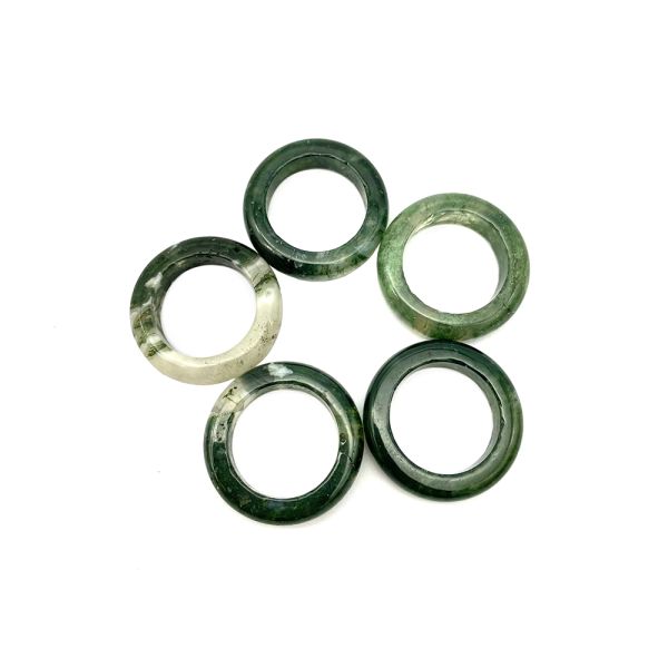 Natural Design Jade Ring Gemstone Agate Green Aventurine Turquoise Topaz Jade PORTABLE Rings Etc Theme Feng Shui