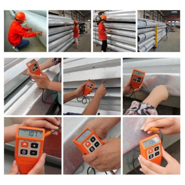 11м 3.8мм 2 столбец передачи электроэнергии поляка раздела гальванизированный ФРП стальной