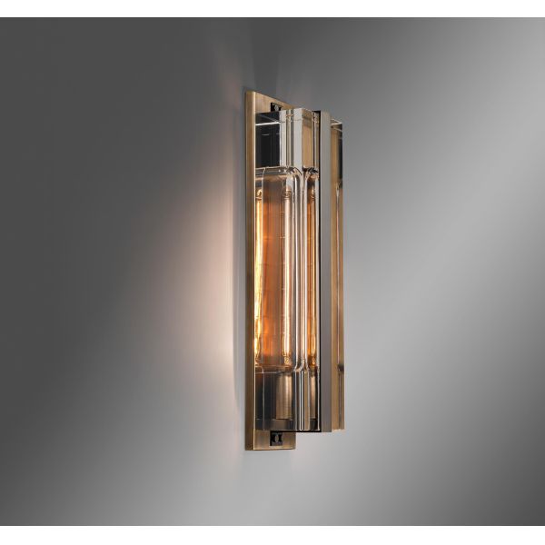 Yihao Luxury Brass Wall Lamp with LED Light Source and 30000 Hours Lifespan for Modern Indoor Decoration