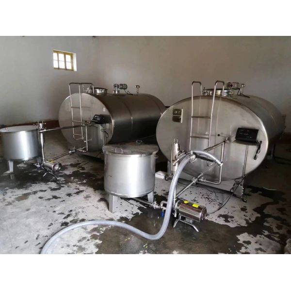 Polished Internal Surface Milk Chiller for Effective Cooling and 2mm/2.5mm Thickness