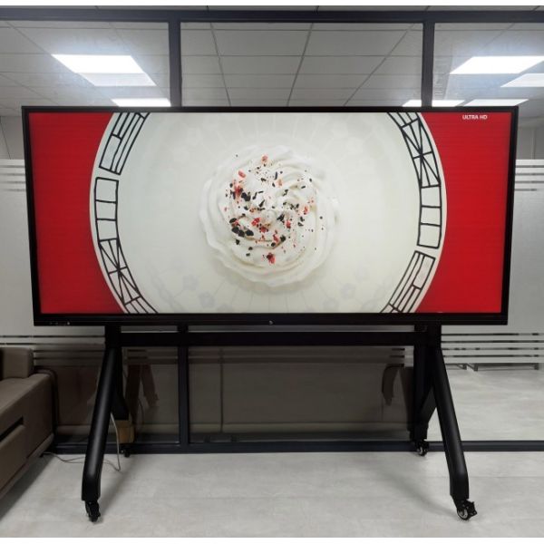 105'' interactive flat panel display, 5K UHD 21:9 Ultra Wide Interactive Whiteboard Display, All-in-One Electronic Digital Whiteboard for Office and Classroom
