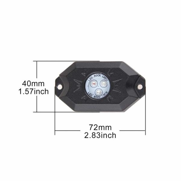 RGB LED Rock Light Kits with Phone App Control Multicolor Neon Lights Under Off Road Truck SUV ATV