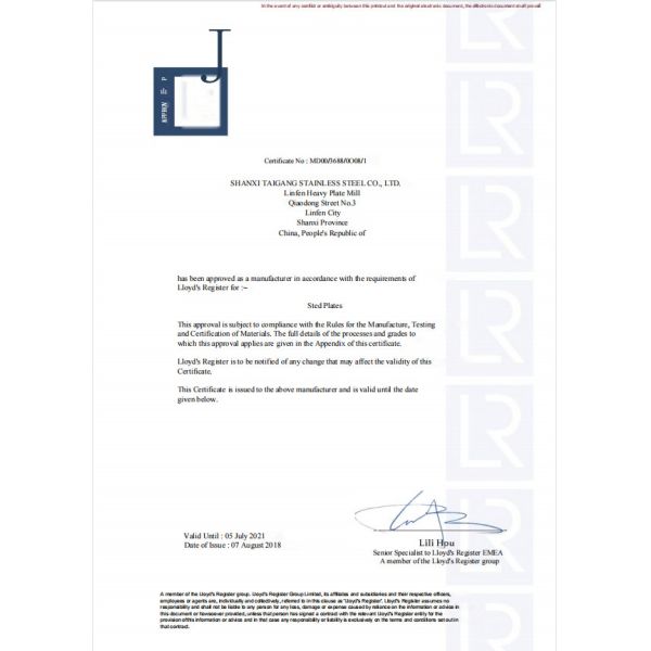 ShanXi TaiGang Stainless Steel Co.,Ltd