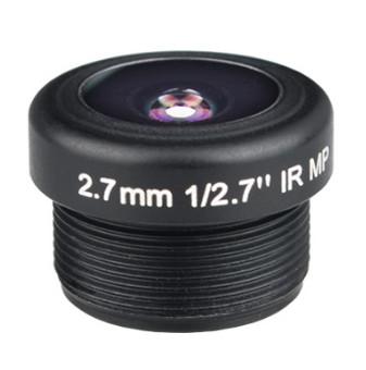 1/2.7 2.7mm F2.2 3Megapixel M12x0.5 mount 180degree wide angle lens for doorbell/car camera