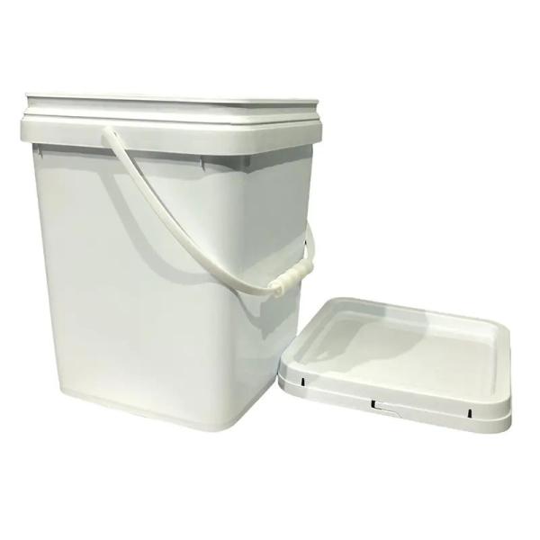 Stackable Square Plastic Buckets With Leak Proof Lids Square Plastic Pails