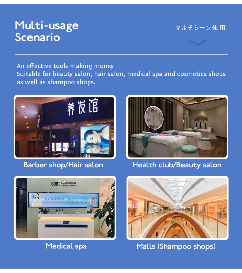 3 кг / 36 * 29 * 21 см Размер Сканер волосяных фолликулов для салона и спа-салона