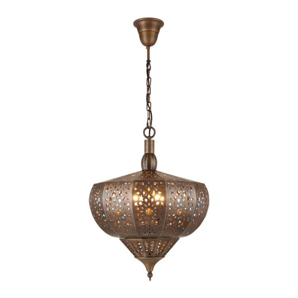 Gold-plated Mosque Chandelier for prayer hall Restaurant decoration(WH-DC-15)