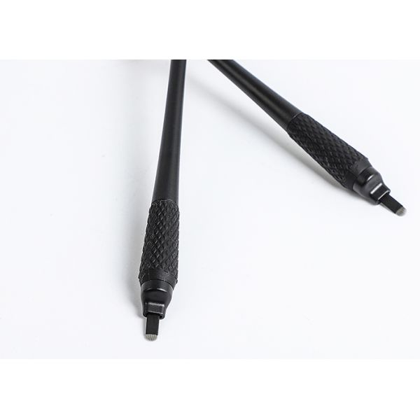 OEM Microblading Supplies Lushcolor Black Eccentric Disposable Manual Pen For Microblading Eyebrow Tattoo