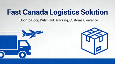 Canada Delivery Service Air Freight Logistics Door To Door Tracking Customs Clearance