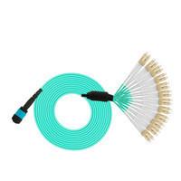 MPO-LC 24 Core MPO OM3 Fiber Optic Patch Cord 3M Multimode Connector