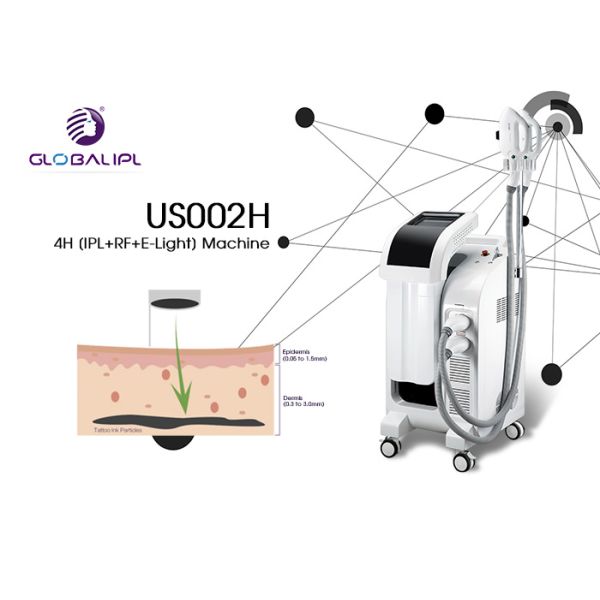Colour Laser Multifunction IPL RF Beauty Equipment 2500W 44*53*89cm Size