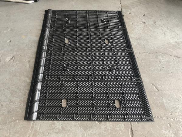 1150mm Width 2440mm Length Cooling Tower Infill Black PVC Fills