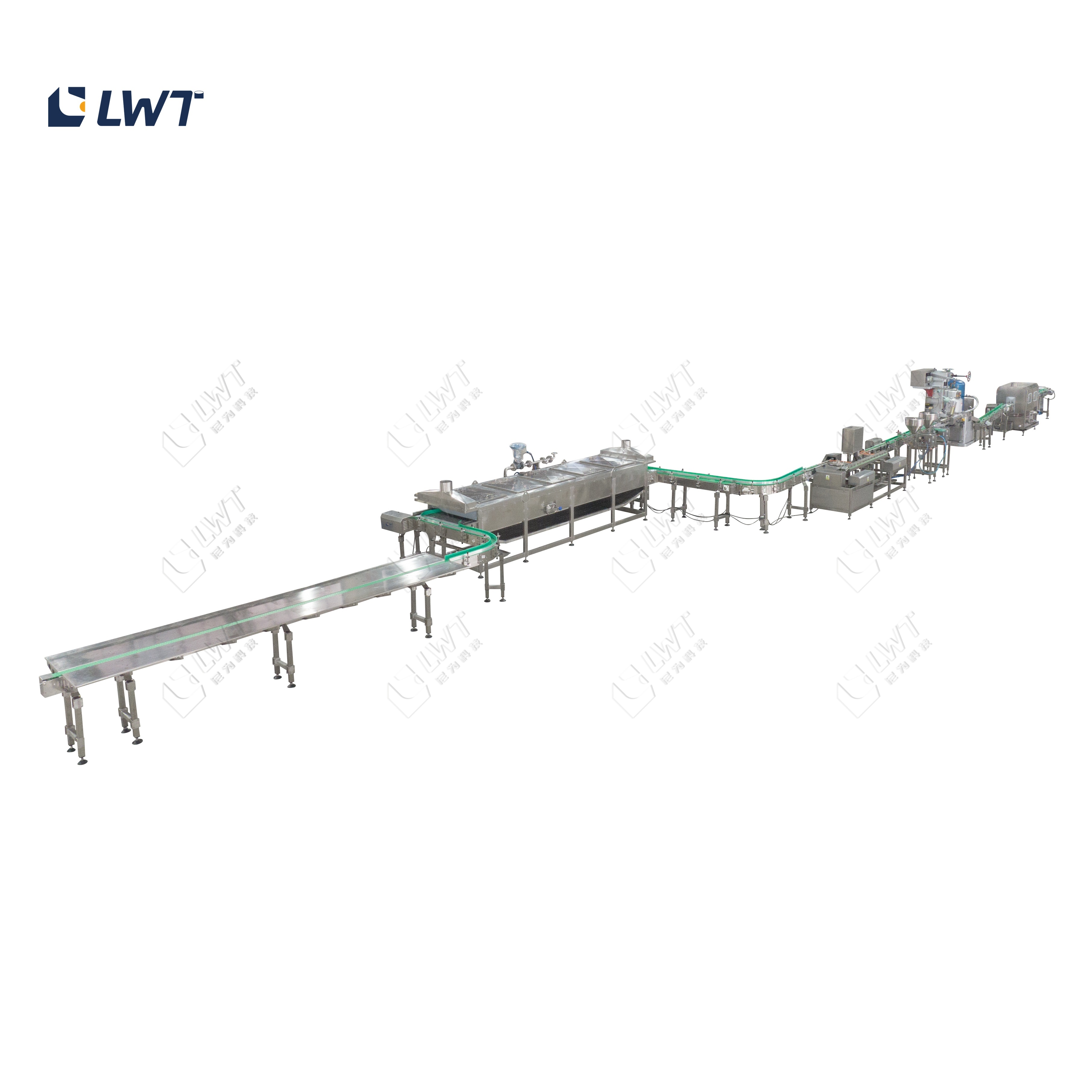 Industrial Fully Automatic Sardine Canning Production Line 200 CPM SUS304 Stainless Steel Modular Design